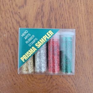 Hero Arts Prisma Sampler Glitter Set - Gold, Silver, Red, Green
